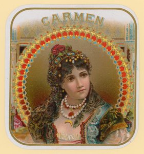 Carmen, Zigarrenetikett von English School