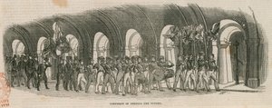 Zeremonie der Eröffnung des Tunnels