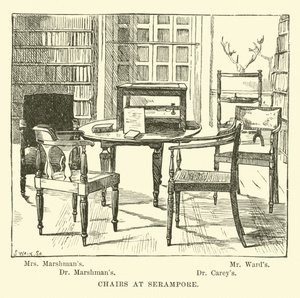 Stühle in Serampore