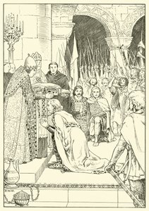 Karl der Große wird in St. Peter gekrönt von English School