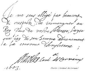 Karl, Kardinal von Lothringen von English School