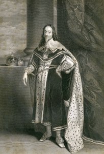Karl I., graviert von F. Holl nach Van Dyck, 19. Jahrhundert