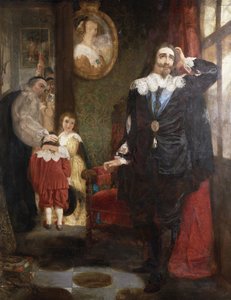 Karl I. verabschiedet sich von seinen Kindern von English School