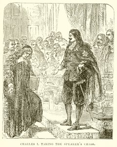 Karl I. nimmt den Platz des Sprechers ein