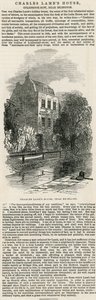 Charles Lambs Haus, nahe Islington von English School