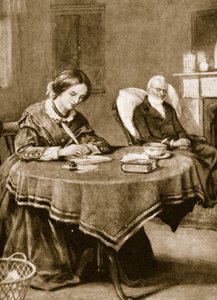 Charlotte Bronte arbeitet an Jane Eyre