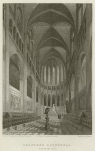 Kathedrale von Chartres, Ansicht des Chors (Stich)