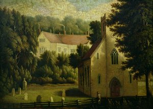 Chawton House und Kirche, 1809