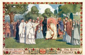 Chelsea Historisches Festspiel 1908, die Synode von Chelsea