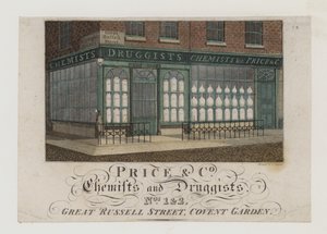 Apotheker, Price & Co, Visitenkarte von English School