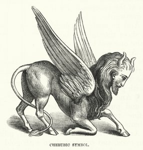 Cherubisches Symbol (Gravur) von English School