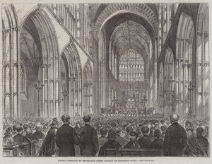 Chorfestival in der Sherborne Abbey Church am Donnerstag von English School