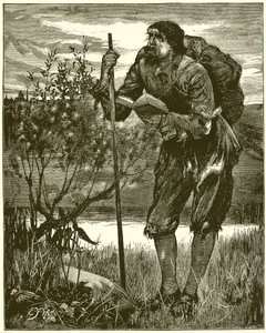 Christus, wie ihn Bunyan in seinem Traum sah. Ich sah einen Mann in Lumpen gekleidet von English School