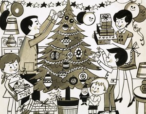 Weihnachtsbaum von English School