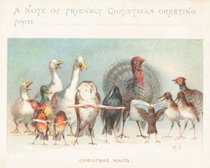 Weihnachtswarten, Weihnachtskarte von English School