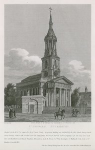 Kirche St. Leonard, Shoreditch von English School