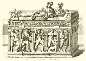 Aschenurne eines Ehepaares von English School
