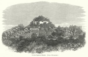 Runde Pagode in Mengun (Gravur) von English School