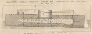 Nadel der Kleopatra: Vorgeschlagenes Schema für den Transport des Denkmals nach England von English School