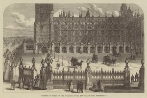 Kreuzgang vor dem Sprecherhaus, New Palace-Yard, Westminster von English School