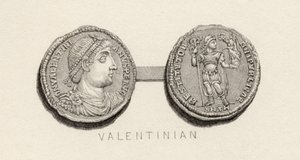 Münze aus der Zeit von Valentinian