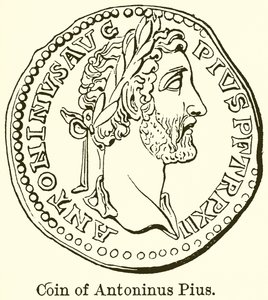 Münze von Antoninus Pius von English School