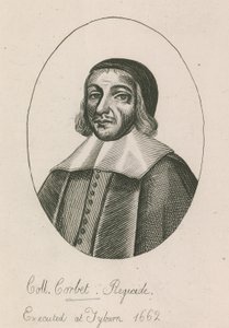 Coll Corbet, Königsmörder, hingerichtet in Tyburn, 1662 von English School