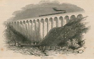 Fertigstellung der South-Eastern Railway: Das Folkstone Viadukt von English School