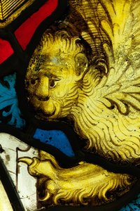 Erhaltener Abschnitt aus dem Großen Ostfenster der York Minster: 