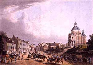 Transport der französischen Kanone vom Schlachtfeld am 24. Juli 1815, in Waterloo, veröffentlicht von R. Bowyer