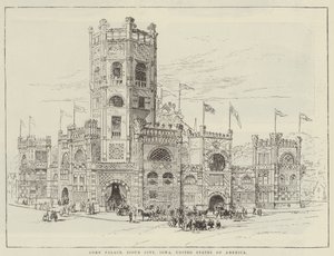 Kornpalast, Sioux City, Iowa, Vereinigte Staaten von Amerika von English School