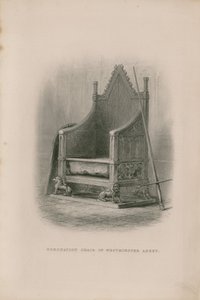 Krönungsstuhl in der Westminster Abbey von English School