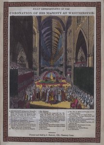 Krönung seiner Majestät [d.h. Georg III.] in Westminster von English School