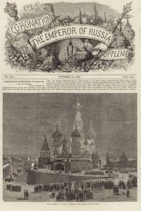 Krönung des Kaisers von Russland Beilage von English School