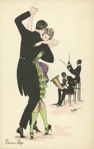 Paar tanzt den Two Step