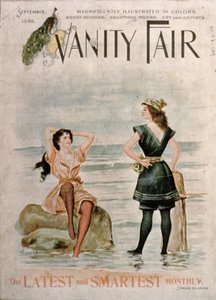 Titelblatt für Vanity Fair, September 1896 von English School