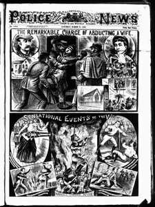 Titelblatt der Illustrated Police News, Samstag, 21. März