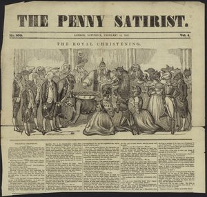 Titelblatt des The Penny Satirist