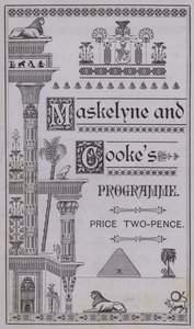 Titelblatt des Programms für die Egyptian Hall von English School