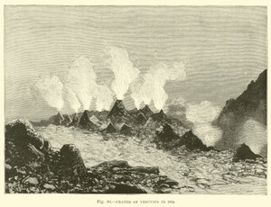 Krater des Vesuvs im Jahr 1834