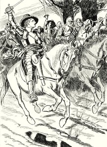 Cromwell führt seine Ironsides in die Schlacht von English School
