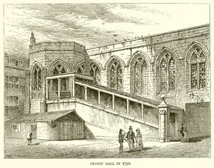 Crosby Hall im Jahr 1790