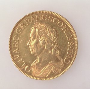 Krone von Oliver Cromwell (1599-1658), London Münze, 1658 (Vorderseite)