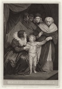Der Herzog von York, Bruder von Eduard V, von der Königin übergeben