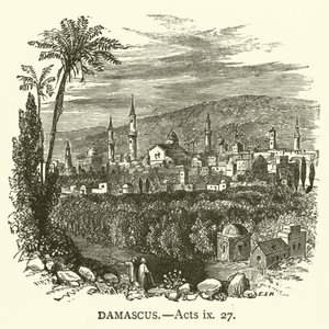 Damaskus (Apostelgeschichte, ix, 27) von English School