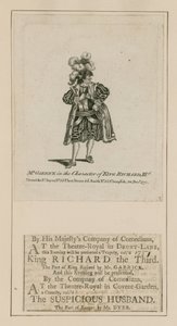 David Garrick in der Rolle von König Richard III