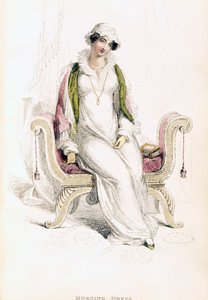 Tageskleid, Modeplatte aus Ackermanns Repository of Arts von English School