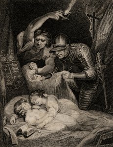Tod von König Edward V (1470-83) und seinem Bruder Richard (1472-83), Herzog von York von English School