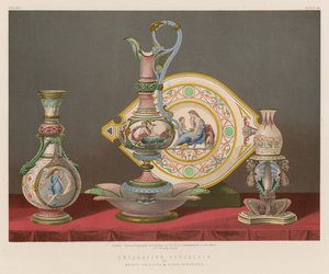Dekoratives Porzellan von Messrs Phillips und Binns, Worcester von English School