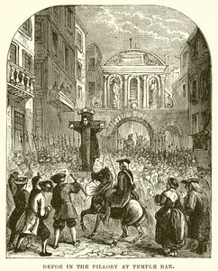 Defoe im Pranger am Temple Bar von English School